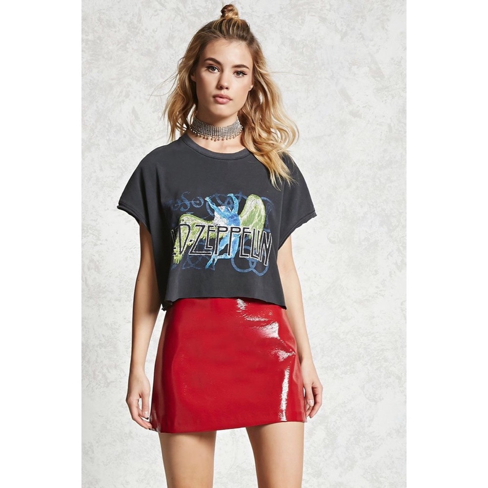 Forever 21 Contemporary Patent Mini Skirt